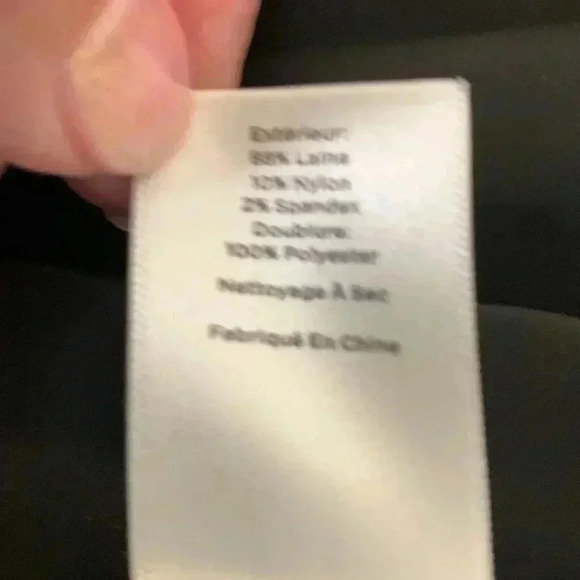 Talbots Wool Blend Skirt, Lined, Hidden  Back Zipper, Size 8 - Picture 7 of 7